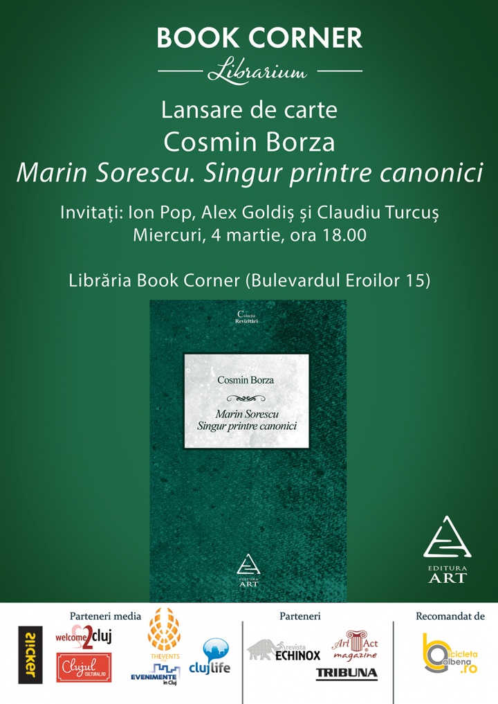 Lansare de carte // Cosmin Borza - Marin Sorescu. Singur printre canonici