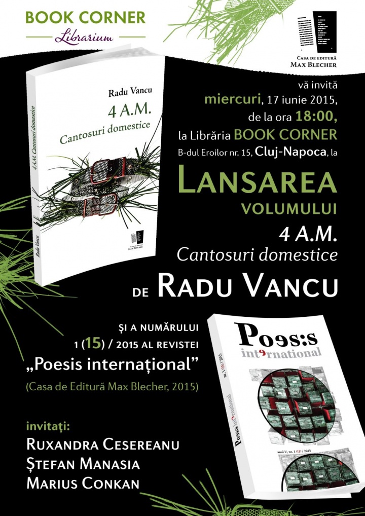 Radu Vancu la Book Corner
